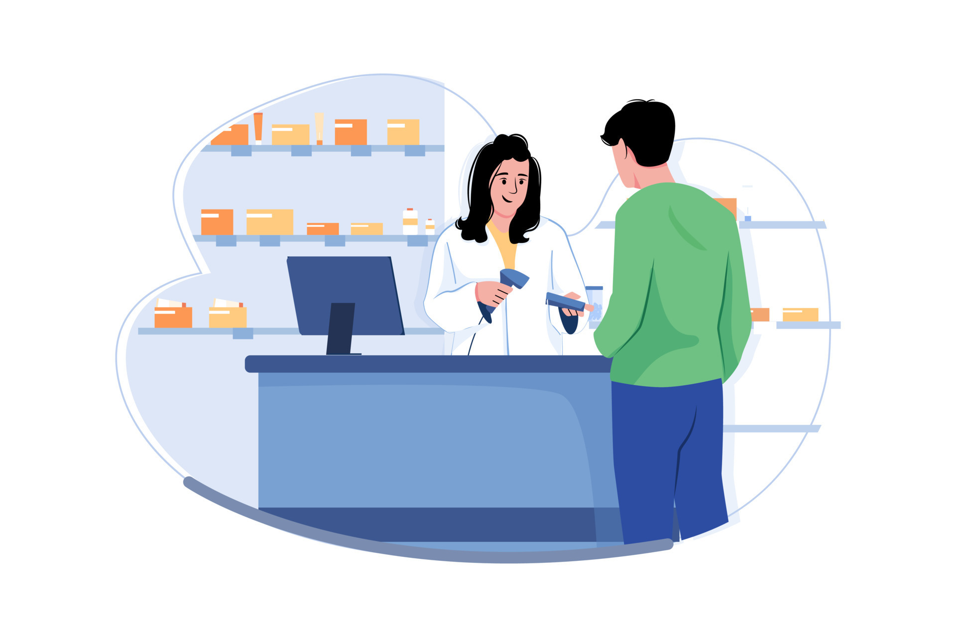 Pharmacist illustration